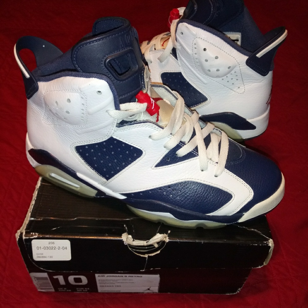 AIR JORDAN 6 RETRO OLYMPIC - Picture 1 of 5